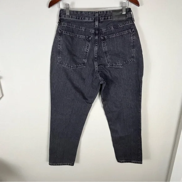 Everlane Black Curvy 90s Cheeky Straight Jeans Size 30 High Rise - Picture 5 of 7